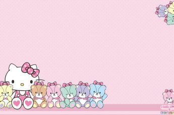 Wallpaper Hello Kitty Images Background, Pink Color
