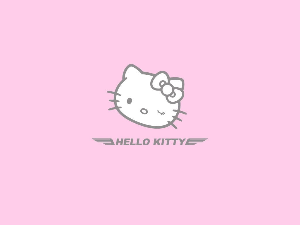 Wallpaper Hello Kitty Logo, Anime, Illustration, Pig, Vector