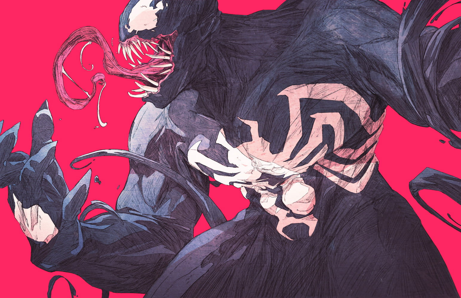 Wallpaper Marvel Venom Poster, Chun Lo, Marvel Comics