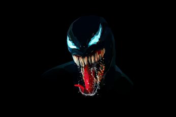 Marvel Venom Wallpaper, Dark, Marvel Comics, Black