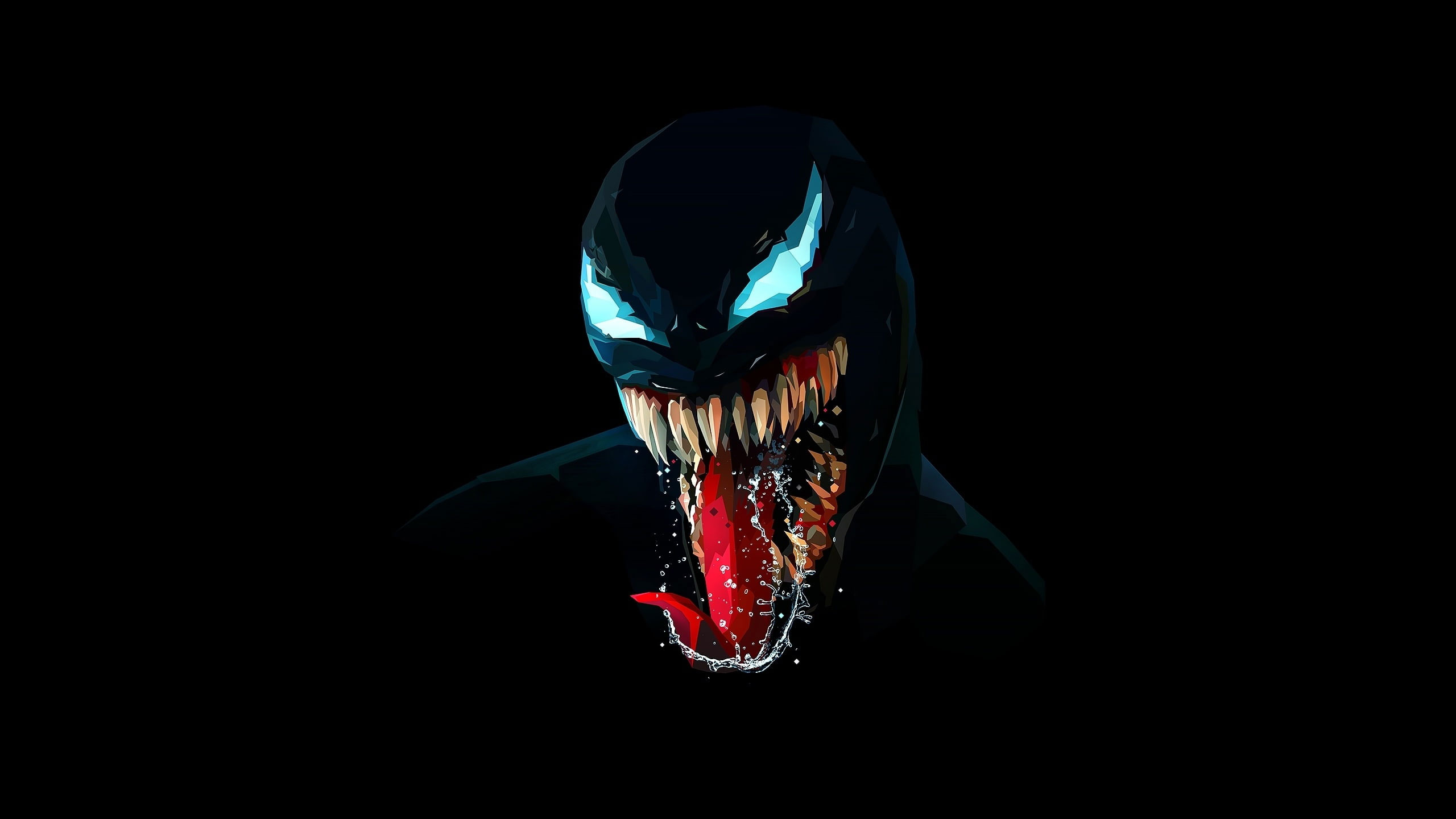 Marvel Venom Wallpaper, Dark, Marvel Comics, Black