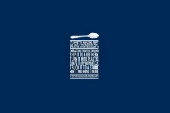 Wallpaper Oil Text Humor Funny Spoons Typography Blue Back