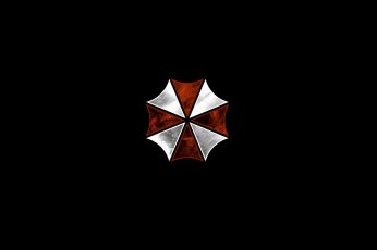 Wallpaper Red And White Umbrella, Resident Evil, Umbrella