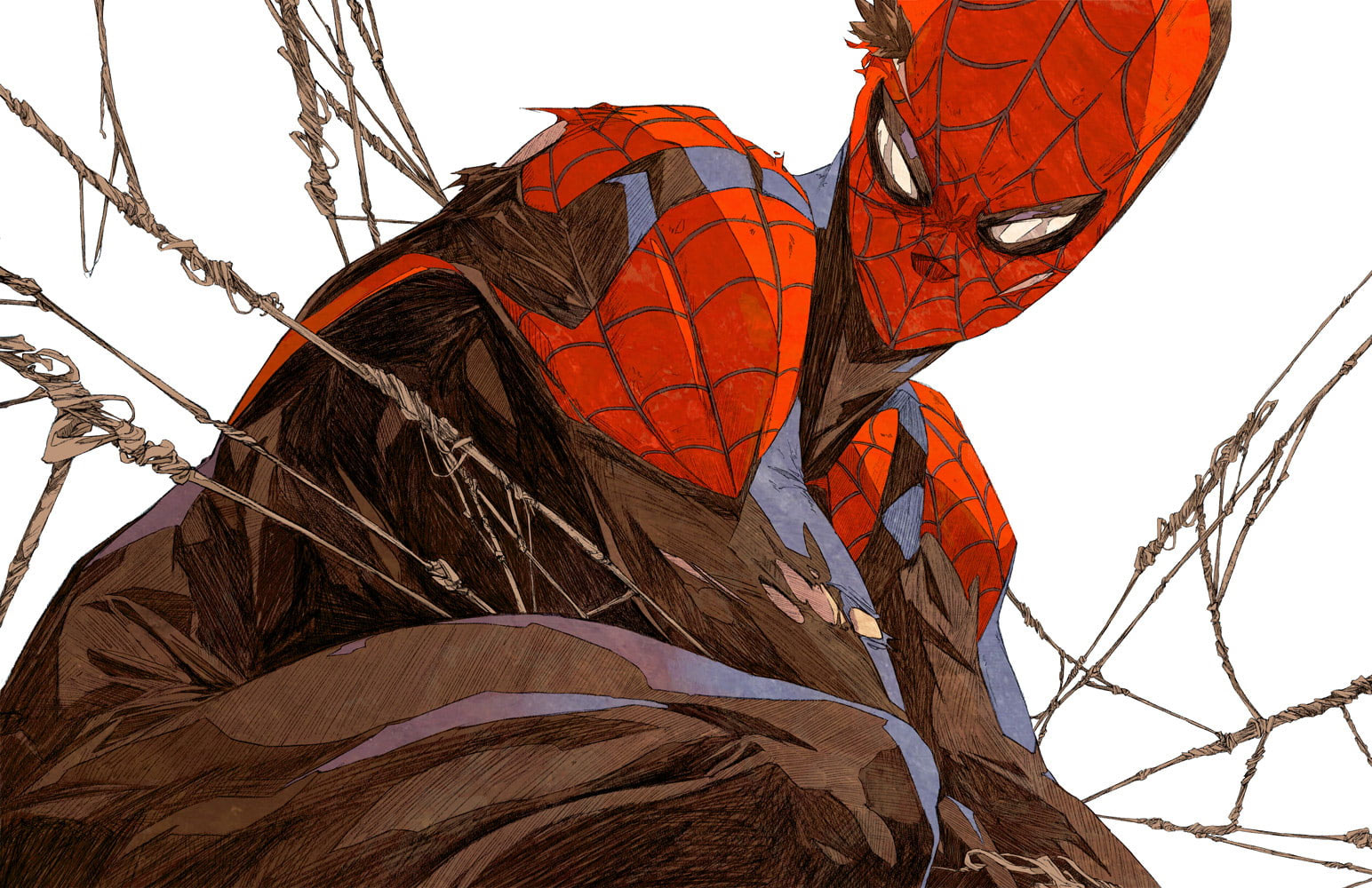 Wallpaper Spider Man, Artwork, Digital, Hero, Peter Parker