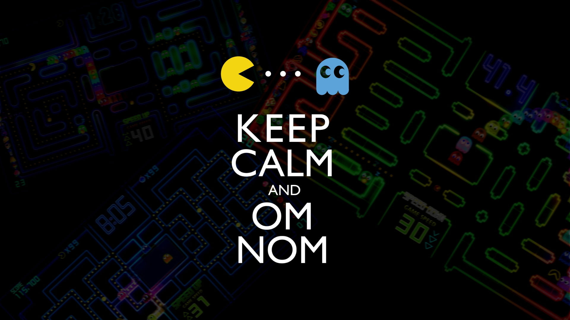 Wallpaper Video Games Text Funny Pacman Keep Calm, Funny, Funny