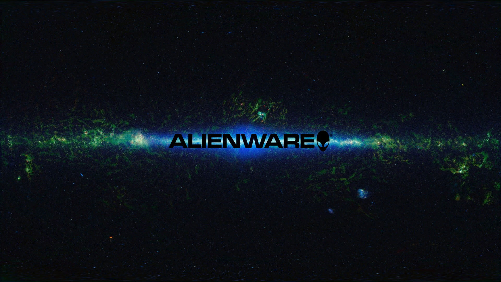 Wallpaper Alienware Logo, Space, Pc Gaming, Text