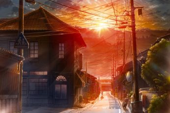 House Cartoon Hd Wallpaper, Anime, Sunlight