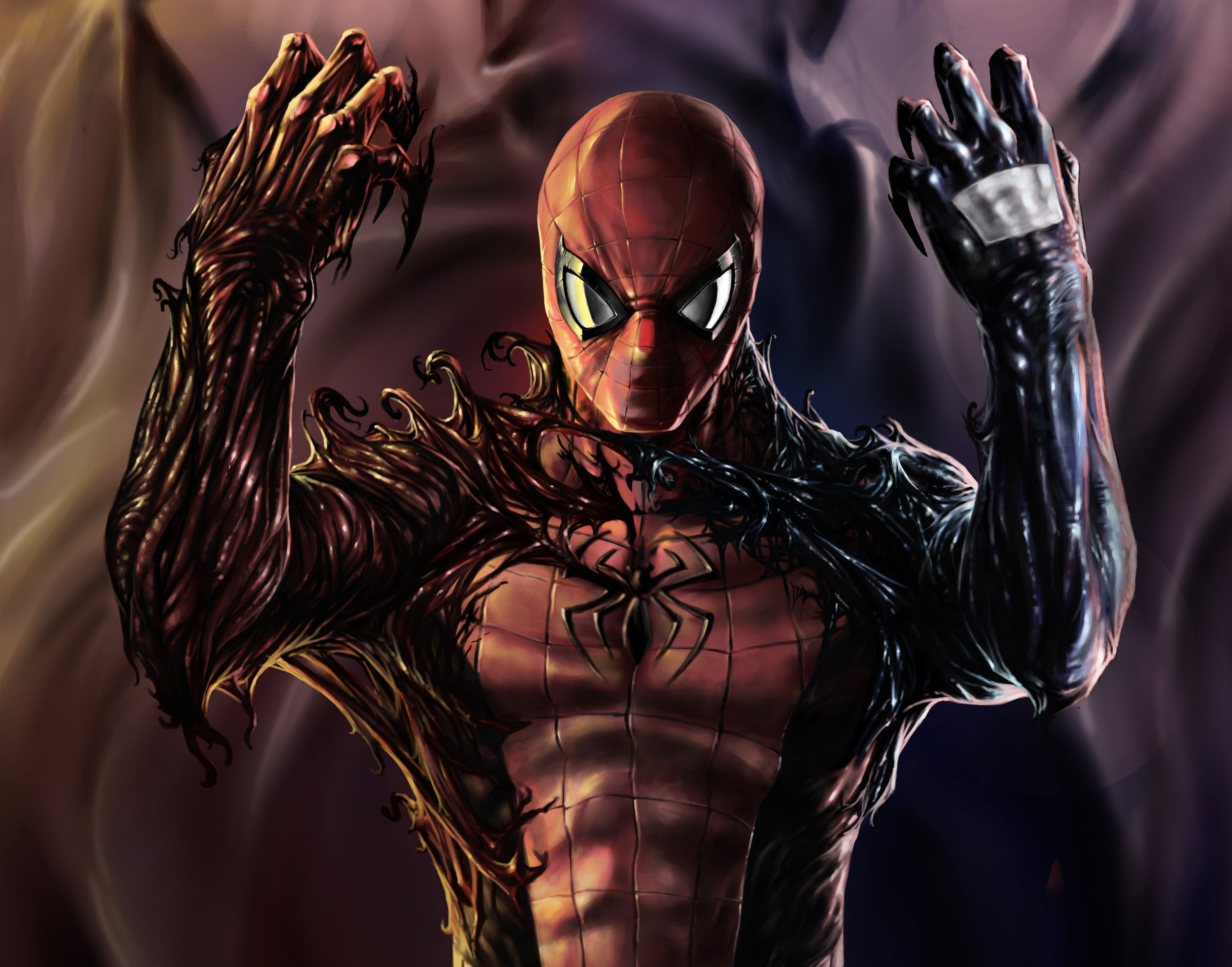 Wallpaper Marvel Spider Man Illustration, Venom, Carnage, carnage, Movies