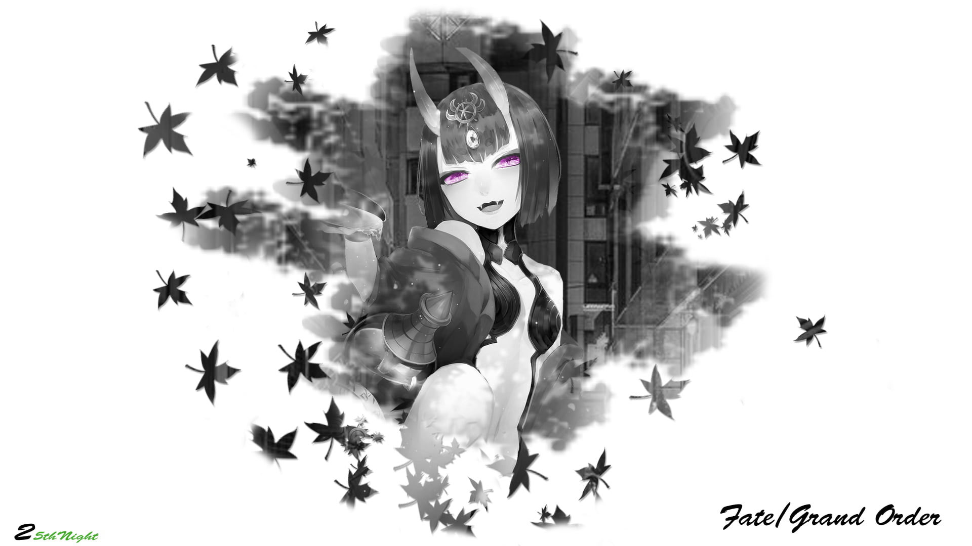 Wallpaper Oni Girl, Fate Grand Order