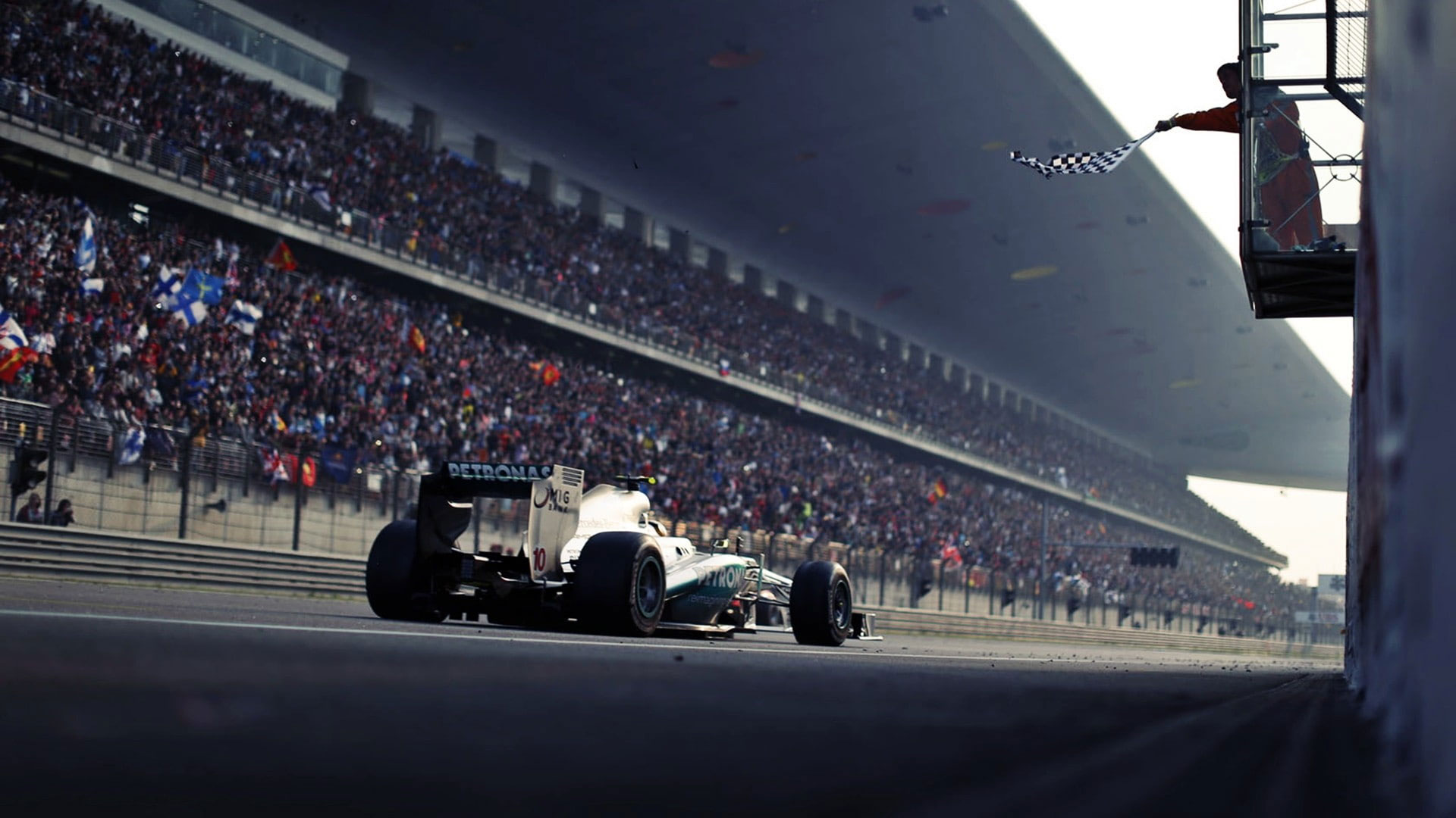 Wallpaper Race Car Formula One F1 Race Track Checkered, F1, Cars & Motos