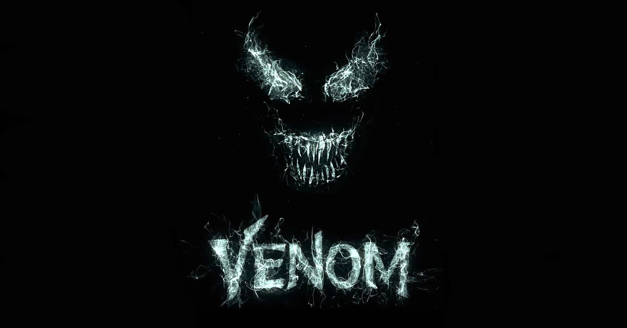 Venom Digital Wallpaper, Background, Eyes, Black