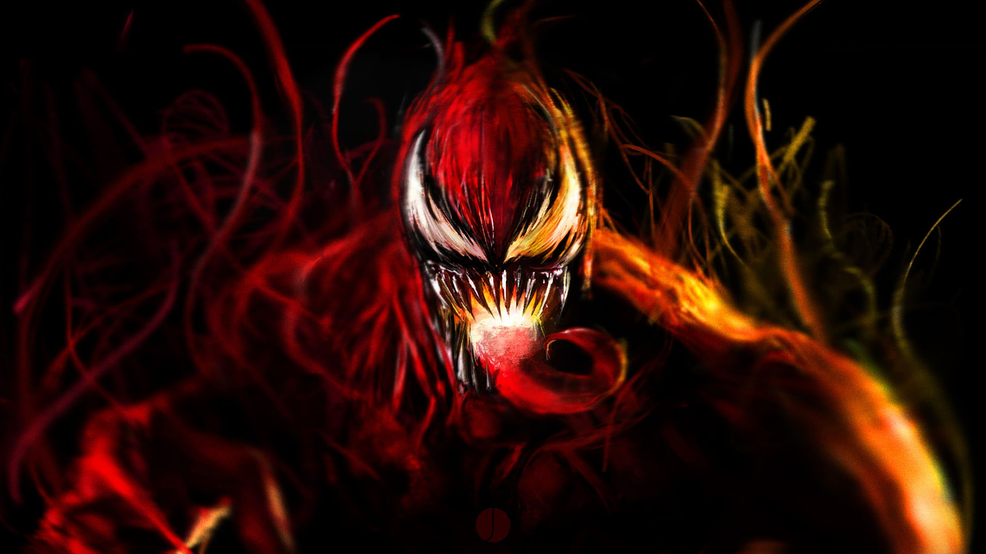 Wallpaper Venom Illustration, Art, Marvel Comics, Symbiotic * Wallpaper For...