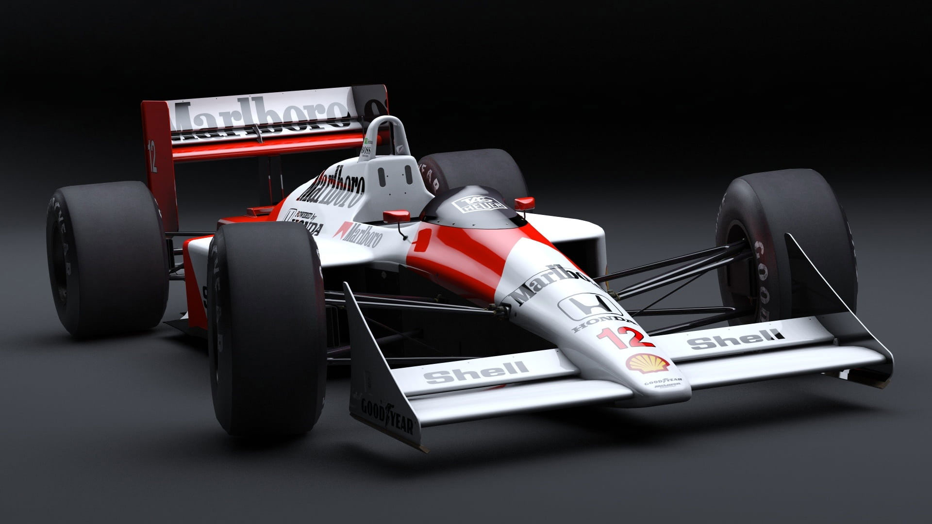 Wallpaper White And Red Marlboro Formula 1 Car Wallpaper