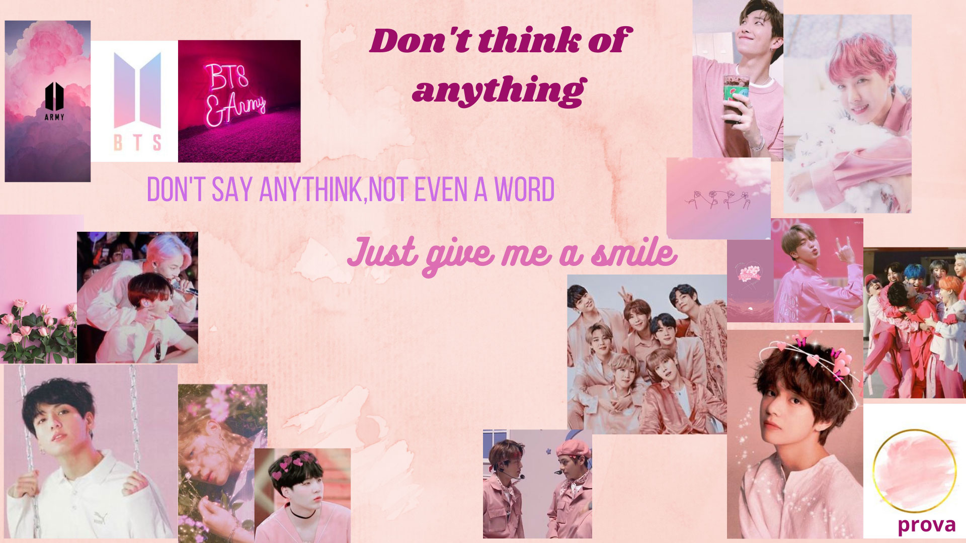 Dont Think Of Anything Wallpaper, Kpop, BTS - Wallpaperforu