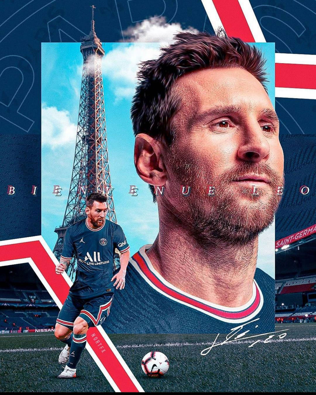 Wallpaper Messi PSG