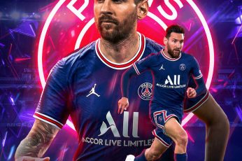 Wallpaper PSG Messi