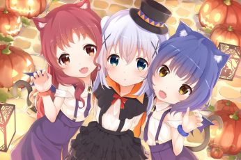 Wallpaper Anime, Anime Girls, Gochuumon Wa Usagi Desu Ka