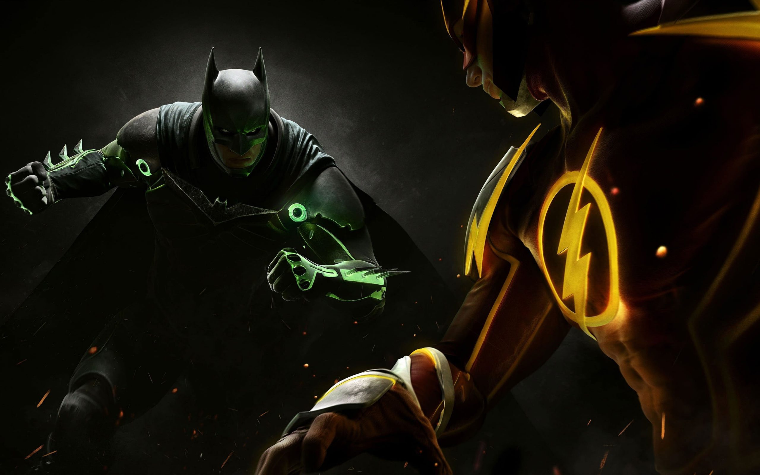 Wallpaper Batman And The Flash, Injustice 2, Dc Comics