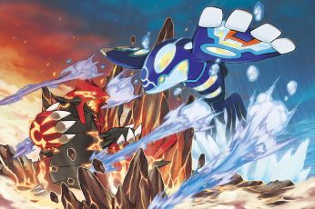 Wallpaper Blue And Black Monsters Illustration, Pokémon