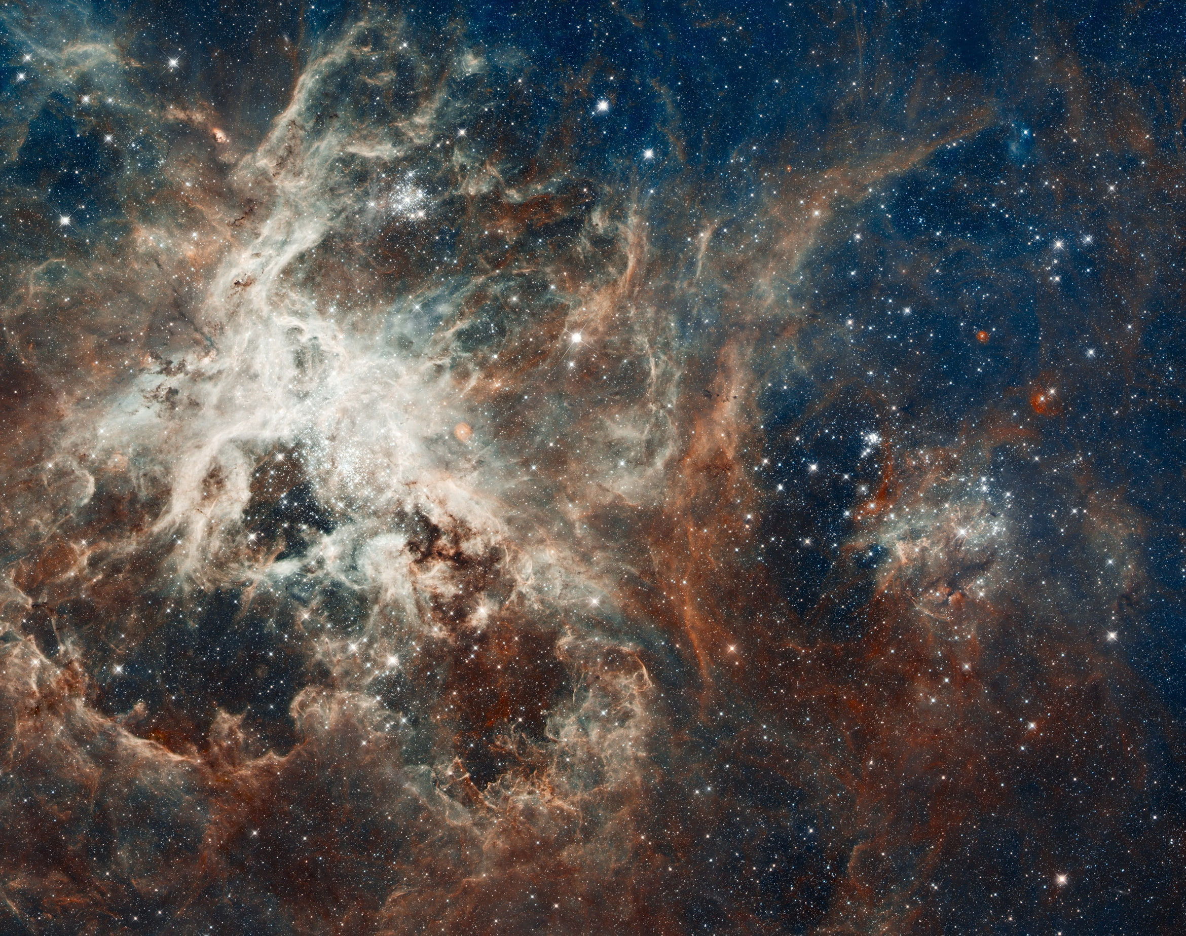 Wallpaper Galaxy Illustration, Nebula, Constellation, Gold