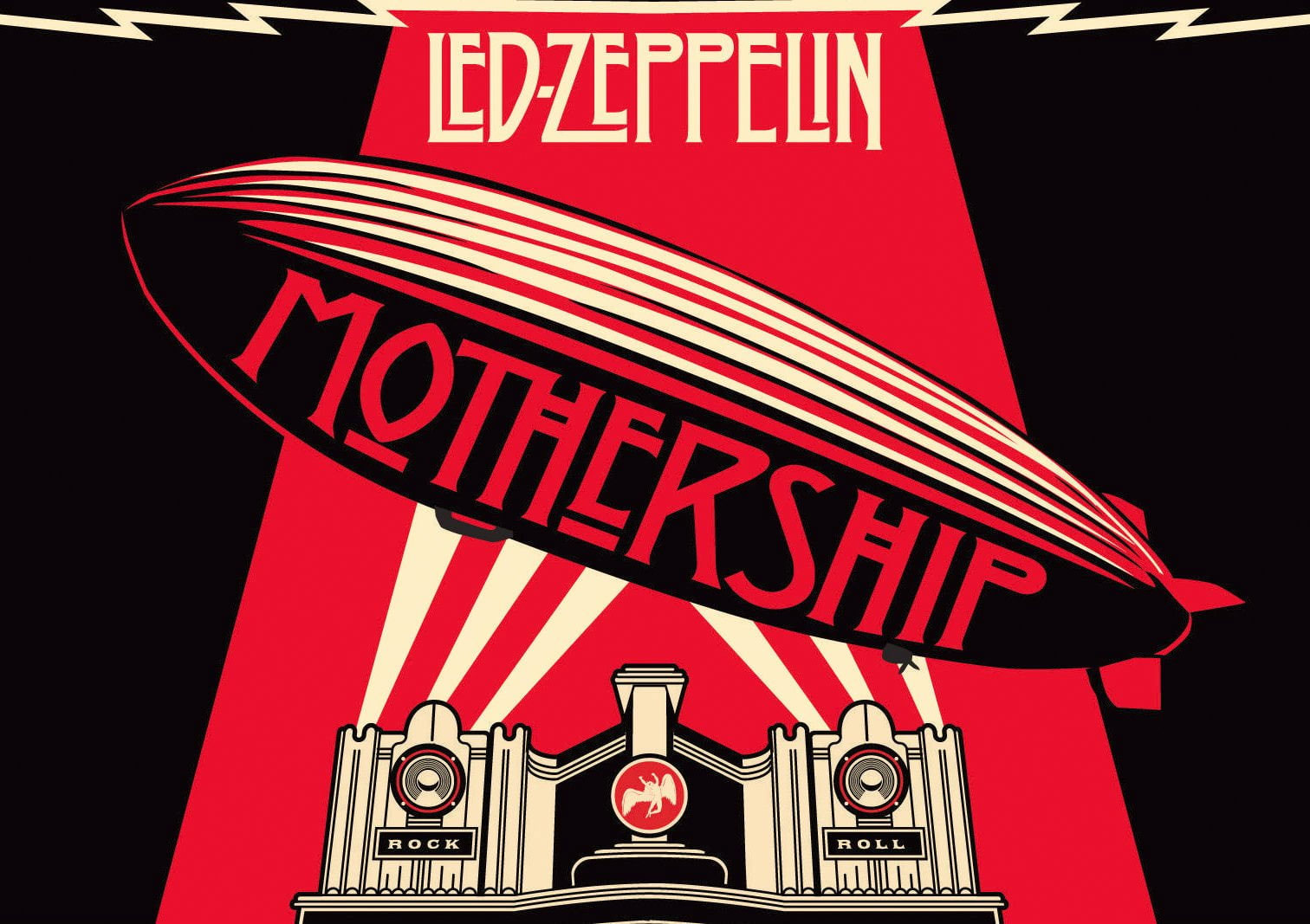 Wallpaper Led Zeppelin Mothership Album Cover, Band Music