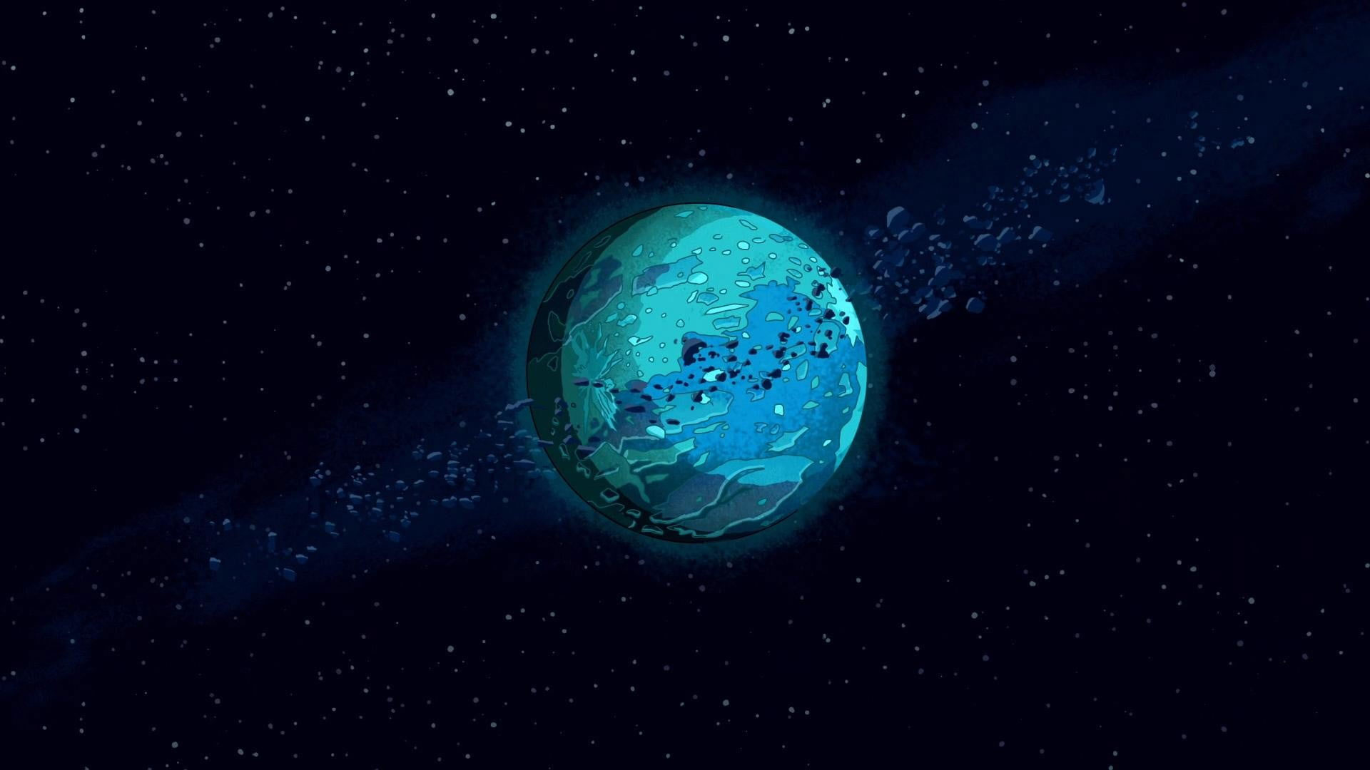 Wallpaper Planet Earth Illustration, Rick And Morty, Space