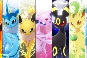 Wallpaper Pokemon Character Collage, Pokémon, Eevee Pokémon