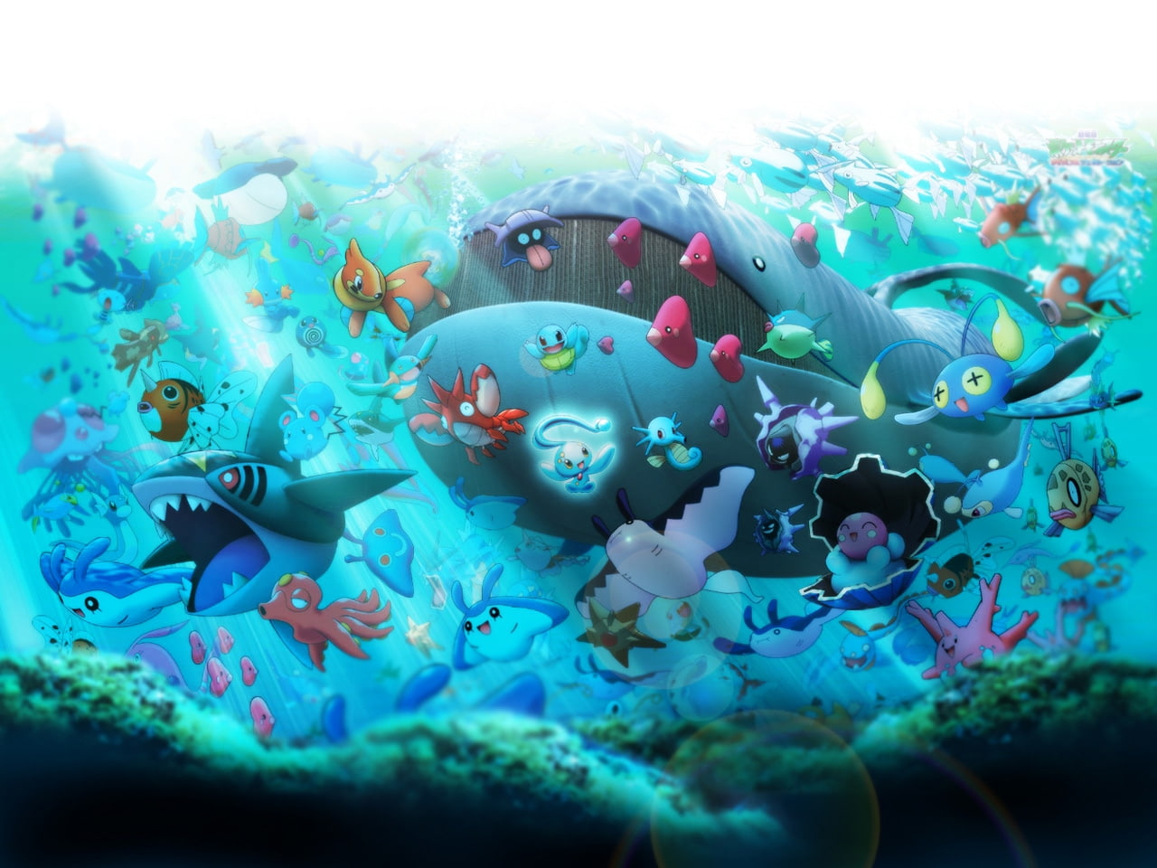 Wallpaper Pokemon Underwater Underwater Anime Pokemon Hd