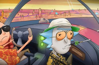 Wallpaper Rick And Morty, Drawing, Fear And Loathing