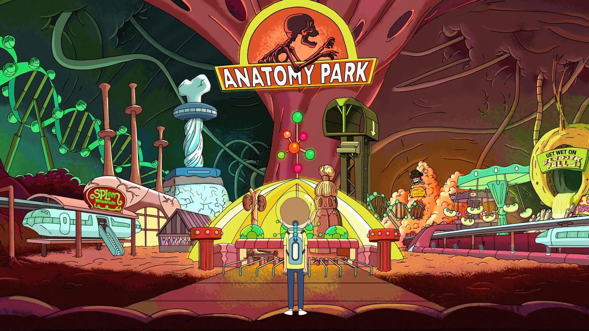 Wallpaper Rick & Morty Anatomy Park Television