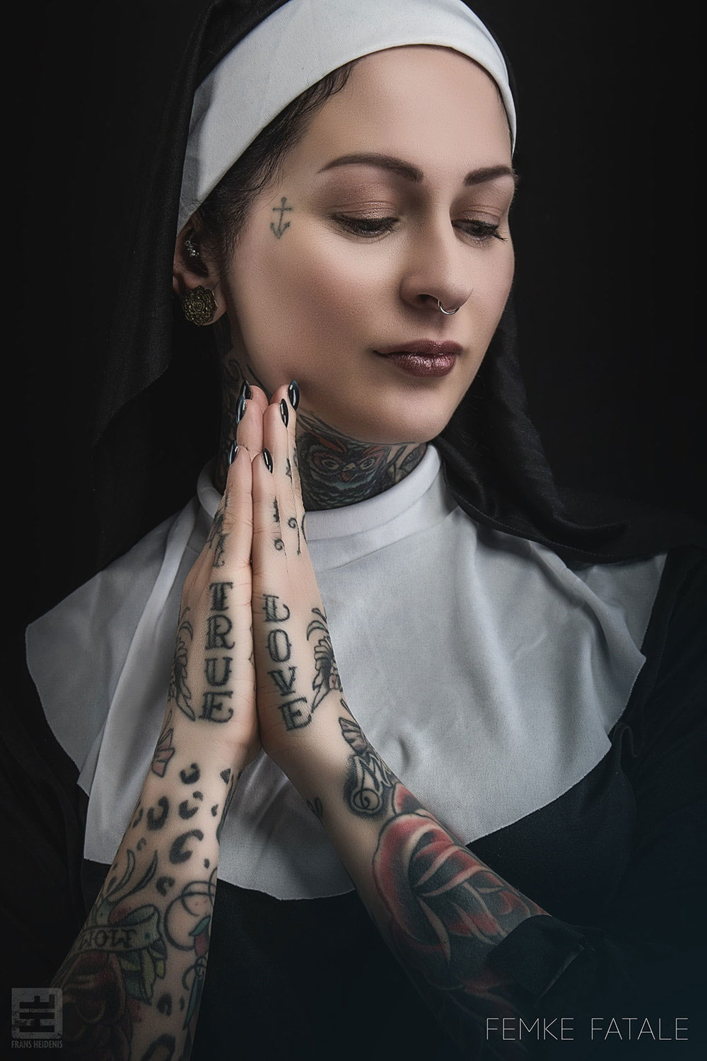 Wallpaper Tattoo, Nuns, 500px, Women, Model, Nose Rings