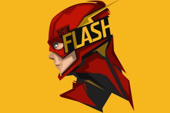 The Flash Digital Wallpaper, Yellow, Dc Comics
