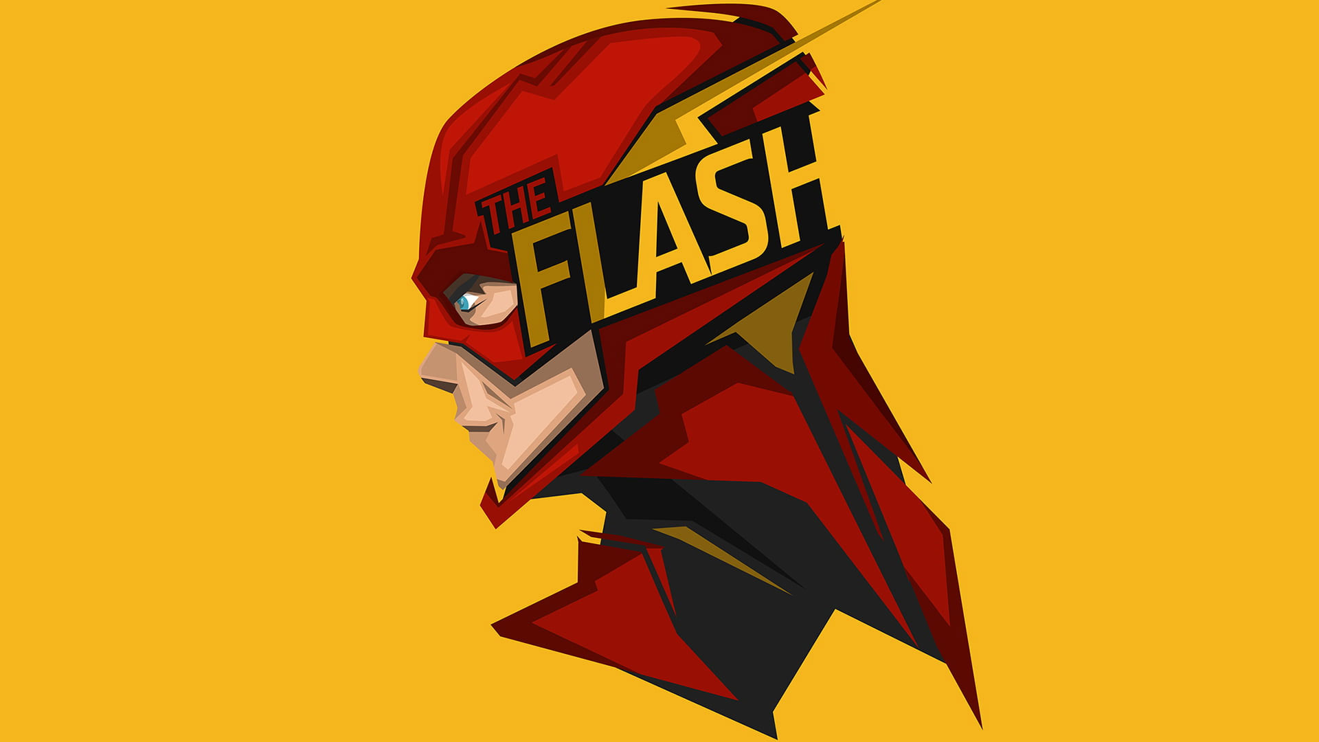 The Flash Digital Wallpaper, Yellow, Dc Comics