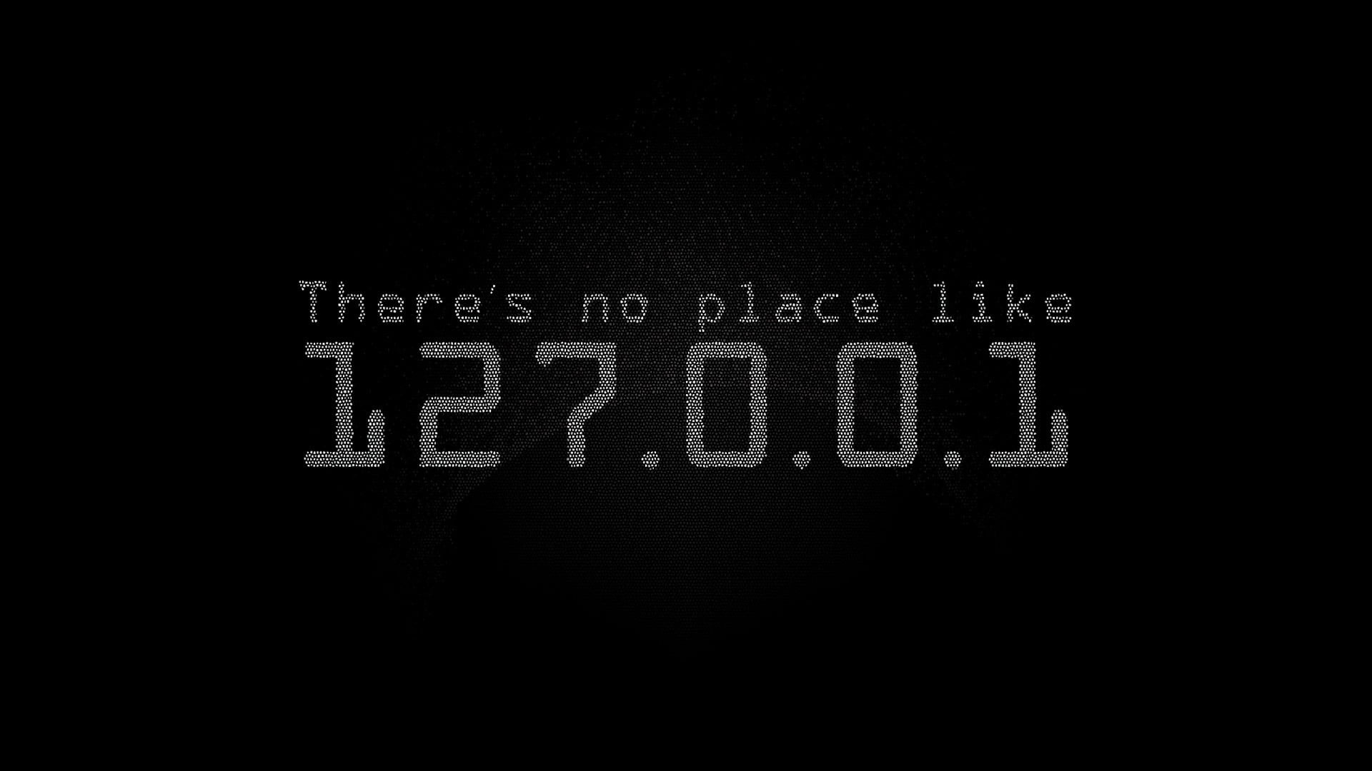 Wallpaper Theres No Place Like Text, Geek, Computer