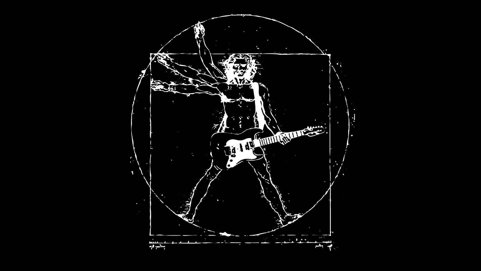Wallpaper Vitruvian Man, Guitar, Rock, Music, Rock Music