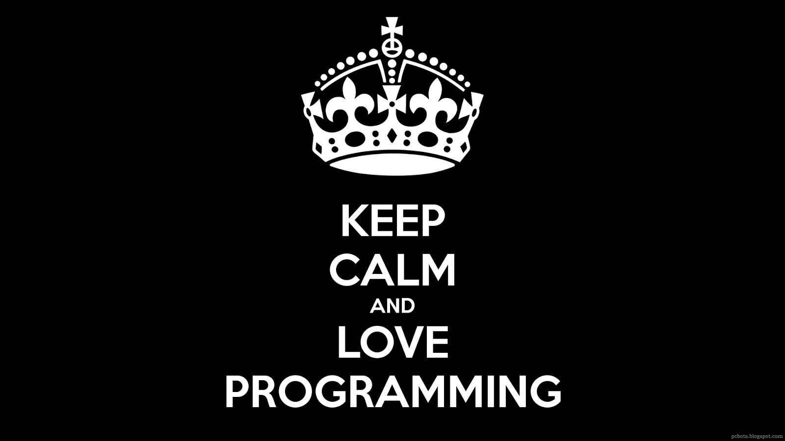 Coding Wallpaper, Keep Calm and Love Programming