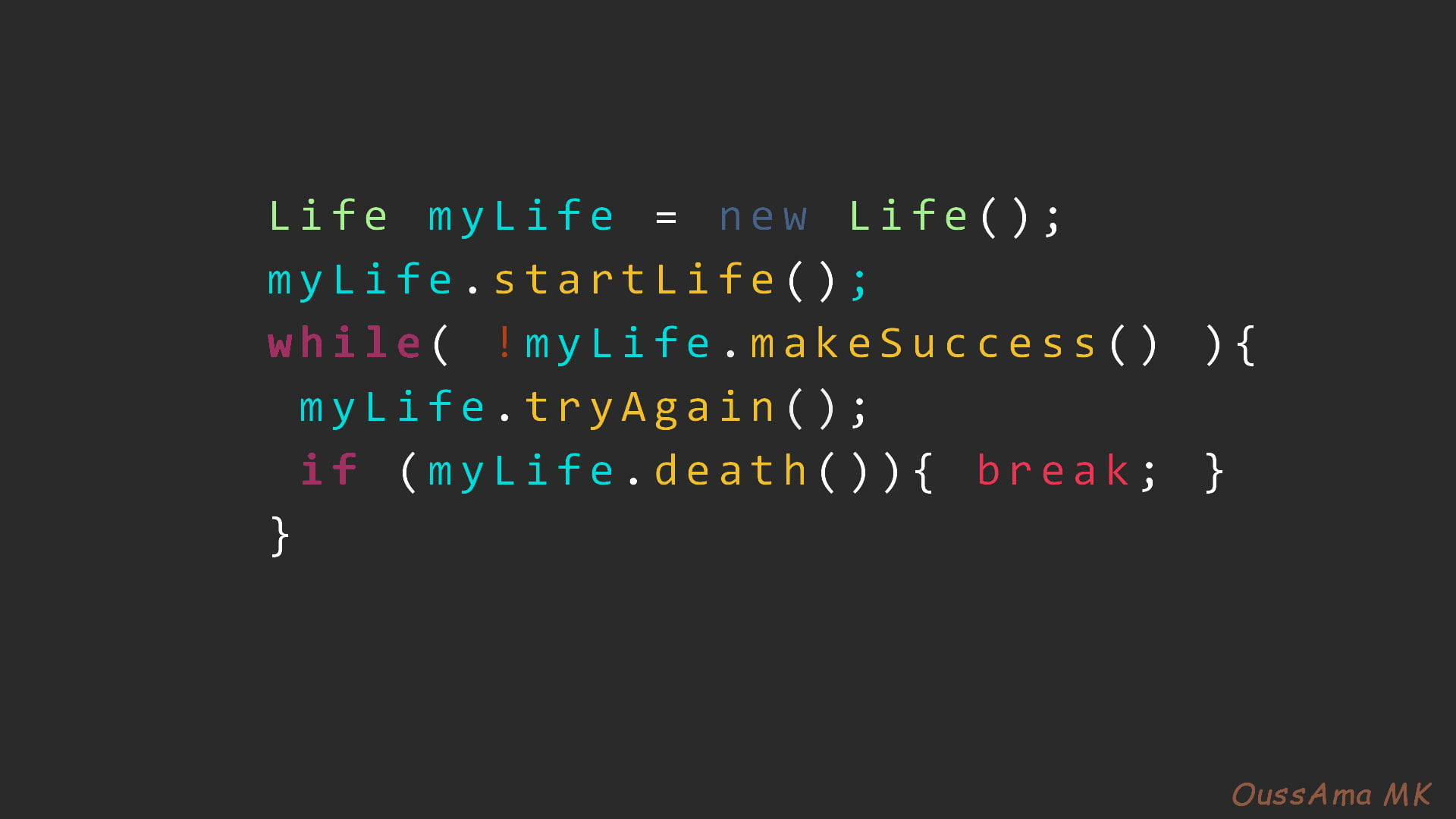 Wallpaper Code, Java, Programming, Life