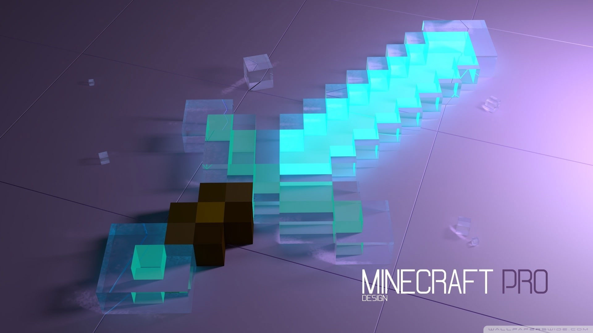 Wallpaper Minecraft, Pixels, Video Games, Diamond Sword