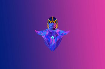Wallpaper Thanos, Colorful, Minimalism, Hd, Artist