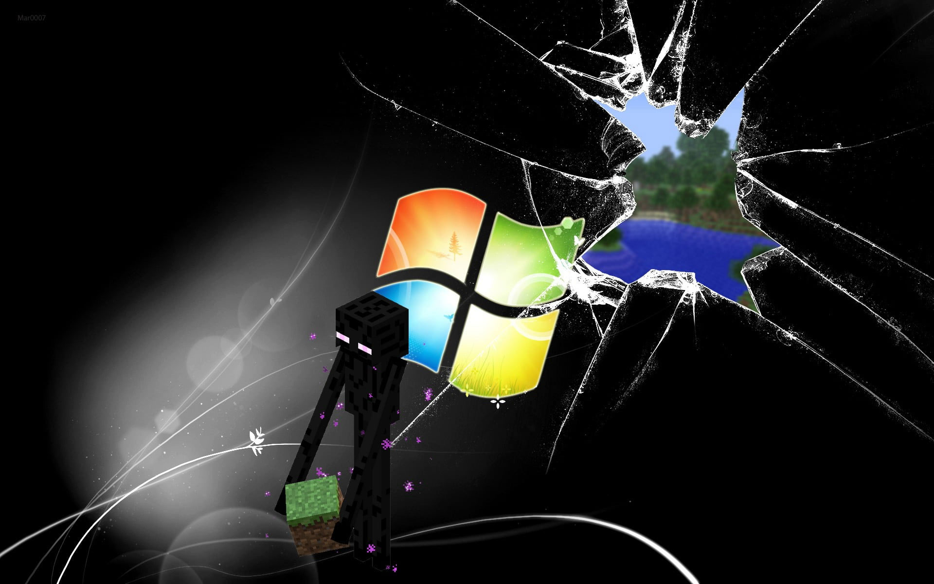 Windows Wallpaper, Windows Logo, Minecraft, Minecraft, Game