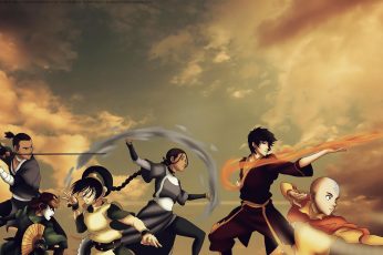 Wallpaper Anime Characters Illustration, Avatar The Last Airbender