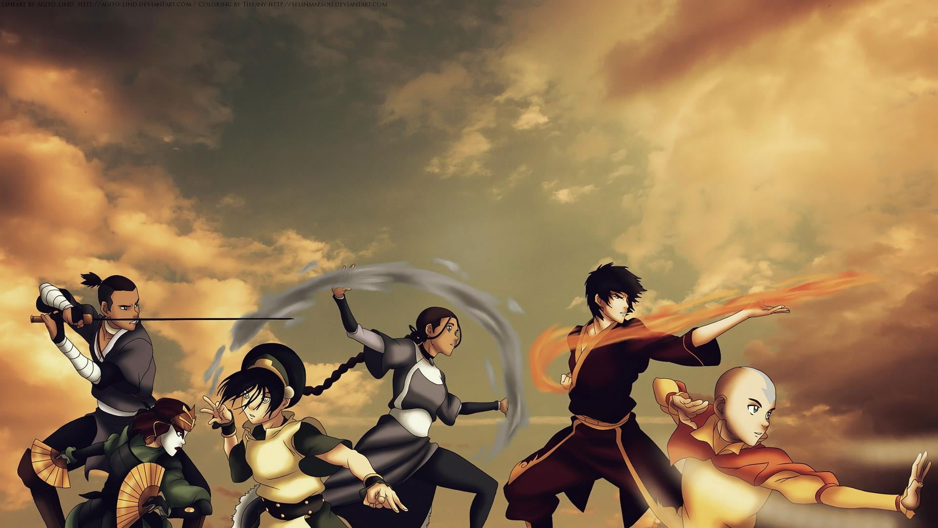 Wallpaper Anime Characters Illustration, Avatar The Last Airbender