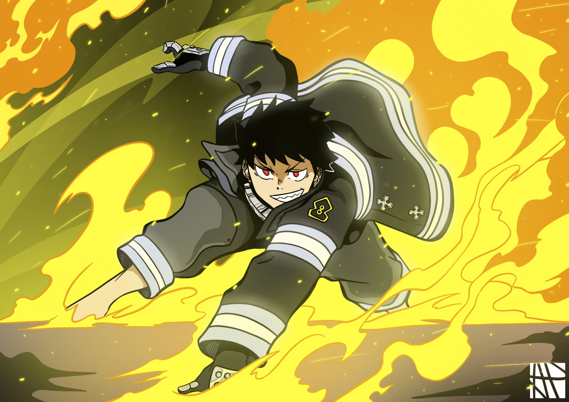 Wallpaper Anime, Fire Force
