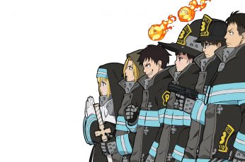 Wallpaper Anime, Fire Force, Akitaru Oubi, Arthur Boyle