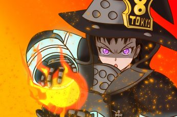 Wallpaper Anime, Fire Force, Maki Oze