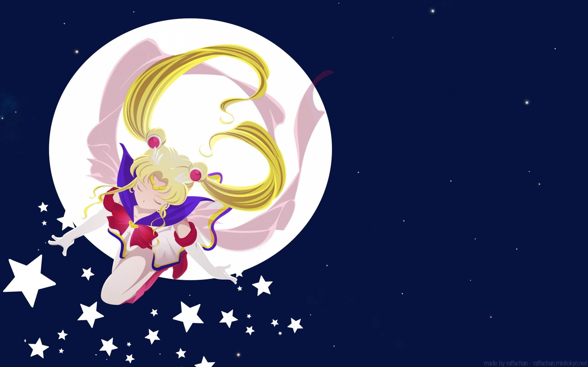 Wallpaper Anime Girls, Sailor Moon, Sky, Tsukino Usagi