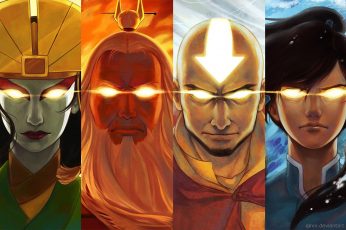 Wallpaper Avatar The Last Airbender, Avatar Kyoshi, Aang