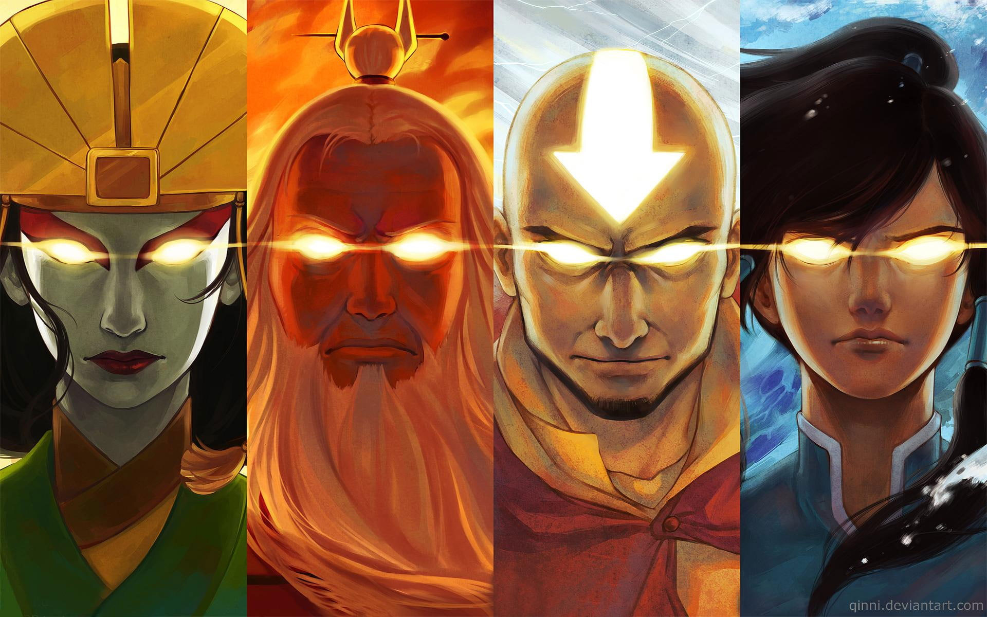 Wallpaper Avatar The Last Airbender, Avatar Kyoshi, Aang