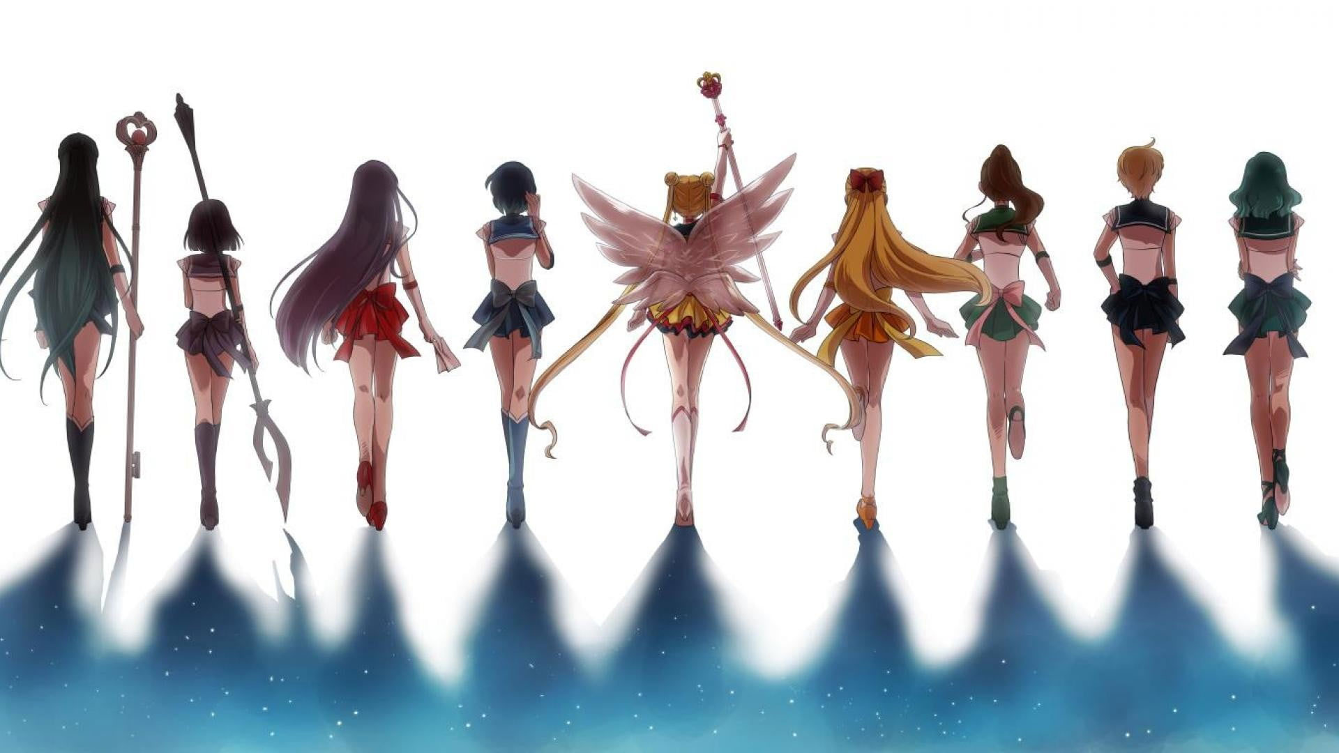 Female Anime Characters Digital Wallpaper, Sailor Moon