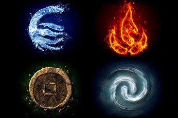 Wallpaper Four Element Logos, Avatar, Avatar The Last Air